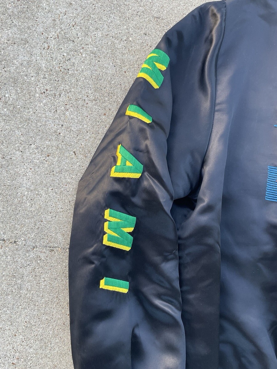 ジャケット・アウター 1983 STYLE AUTO MIAMI GRAND PRIX Racing MENS 1983 INAUGURAL Miami Grand Prix Racing Jacket by Style