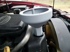 No Spill Locking Oil Funnel for GM Cars/Trucks - Vented High Flow & Magnetic! 