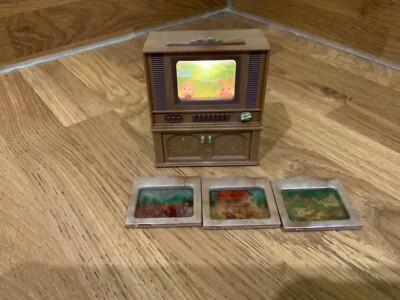 Sylvanian Families Calico schönes Flair Deluxe funktionierendes TV-Set 100 % einwandfrei