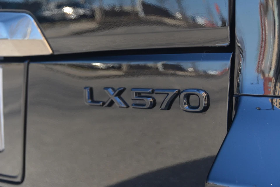 Tapa del maletero trasero de coche negro brillante para LX570 LX 570 letra insignia emblema paleta de nombres 1x Foto 2 de 3