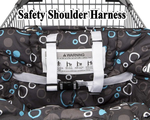 Cubierta gruesa para carrito de compras 2 en 1 bebé cubierta para silla alta supermercado portátil lavable - Imagen 34 de 66