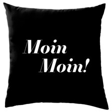 Moin Moin Sofa Dekokissen Begrüßung Plattdeutsch Norddeutschland Hamburg Seemann