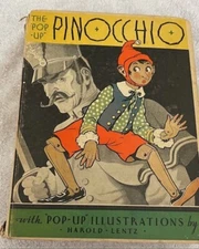 **FINAL REDUCTION** 1932 PINOCCHIO BOOK 1ST EDITION WITH POP UPS