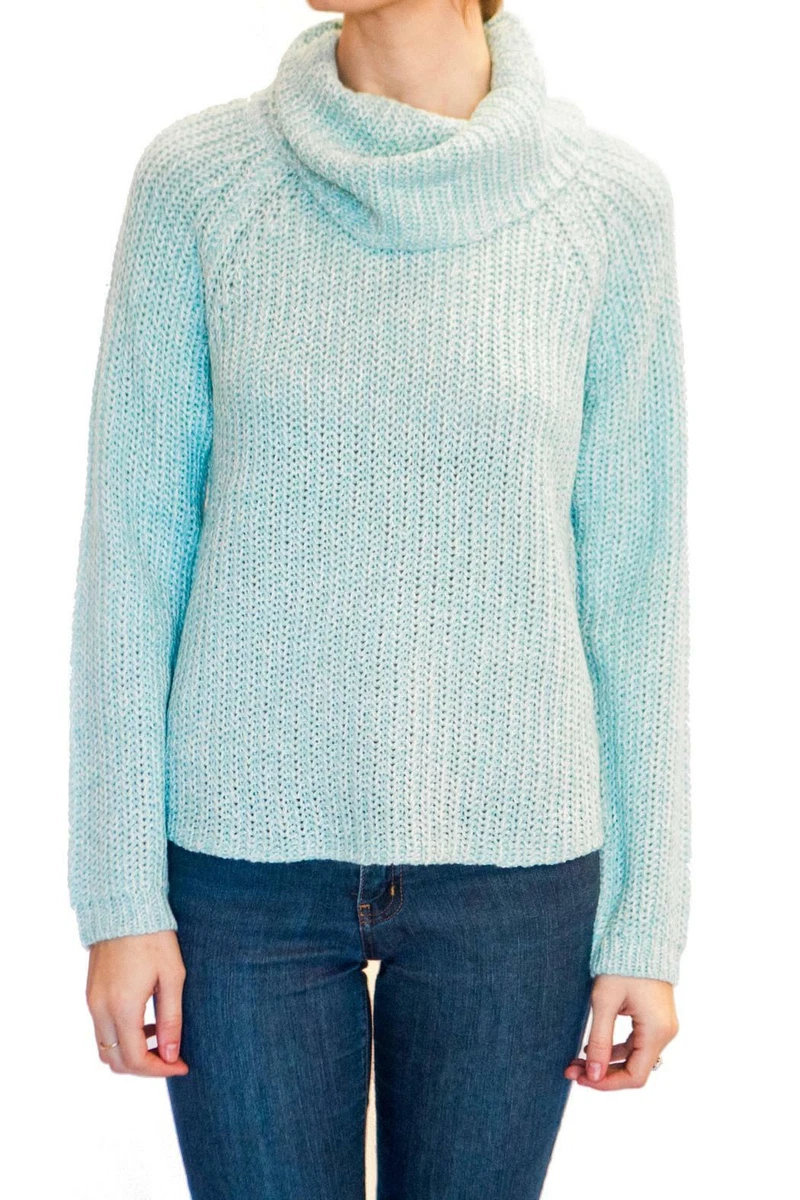 Light blue cowl neck hotsell sweater