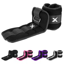 XN8 Ankle Wrist Leg Weights Straps Training Exercise Fitness Running Yoga Gym UK