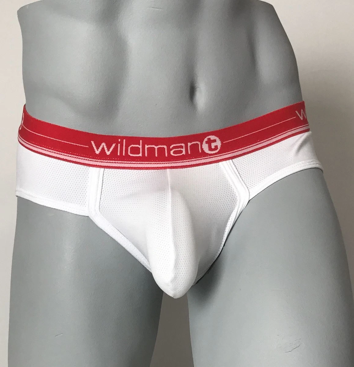 Wildmant Summer Big Boy Pouch Briefs White Red eBay
