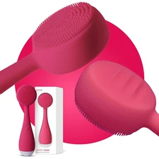 : Electric Facial Cleansing Brush - Smart Facial Device with Silicone Brush & An