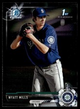 2017 Bowman Draft Chrome Wyatt Mills Seattle Mariners #BDC-14