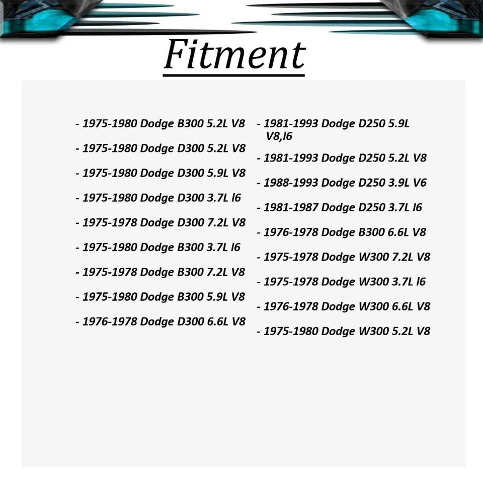 Kit de herrajes de freno de tambor trasero para Dodge W250 1981-1993 5,9 L Foto 2 de 4