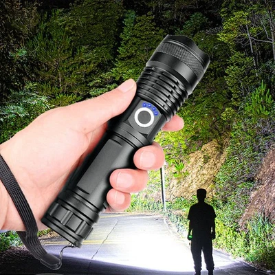 VALUEBUY Super-Bright 90000LM LED Tactical Flashlight With Rechargeable Battery