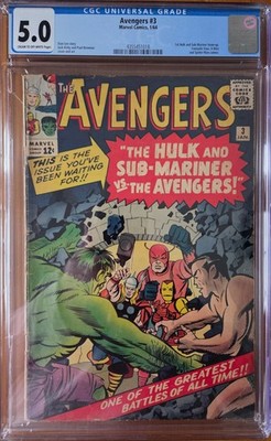 The Avengers #3 (Marvel Comics January 1964) CGC 5.0