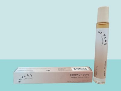 SKYLAR CLEAN BEAUTY COCONUT COVE EAU DE PARFUM ROLLERBALL 0.33 OZ BOXED
