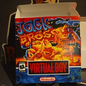 Jack Bros Virtual boy Game & Manual  authentic  with a Reproduction box  tested