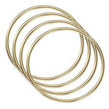 4Pcs Metal Purse Handle, Round Bag Handle Luggage Accessories for Craft, Gold