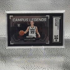 Caitlin Clark Panini Prizm Campus Legends RC SGC 10
