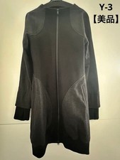 USED EXCELLENT CONDITION Y3 COAT, CHARCOAL GRAY, SIZE M GOOD