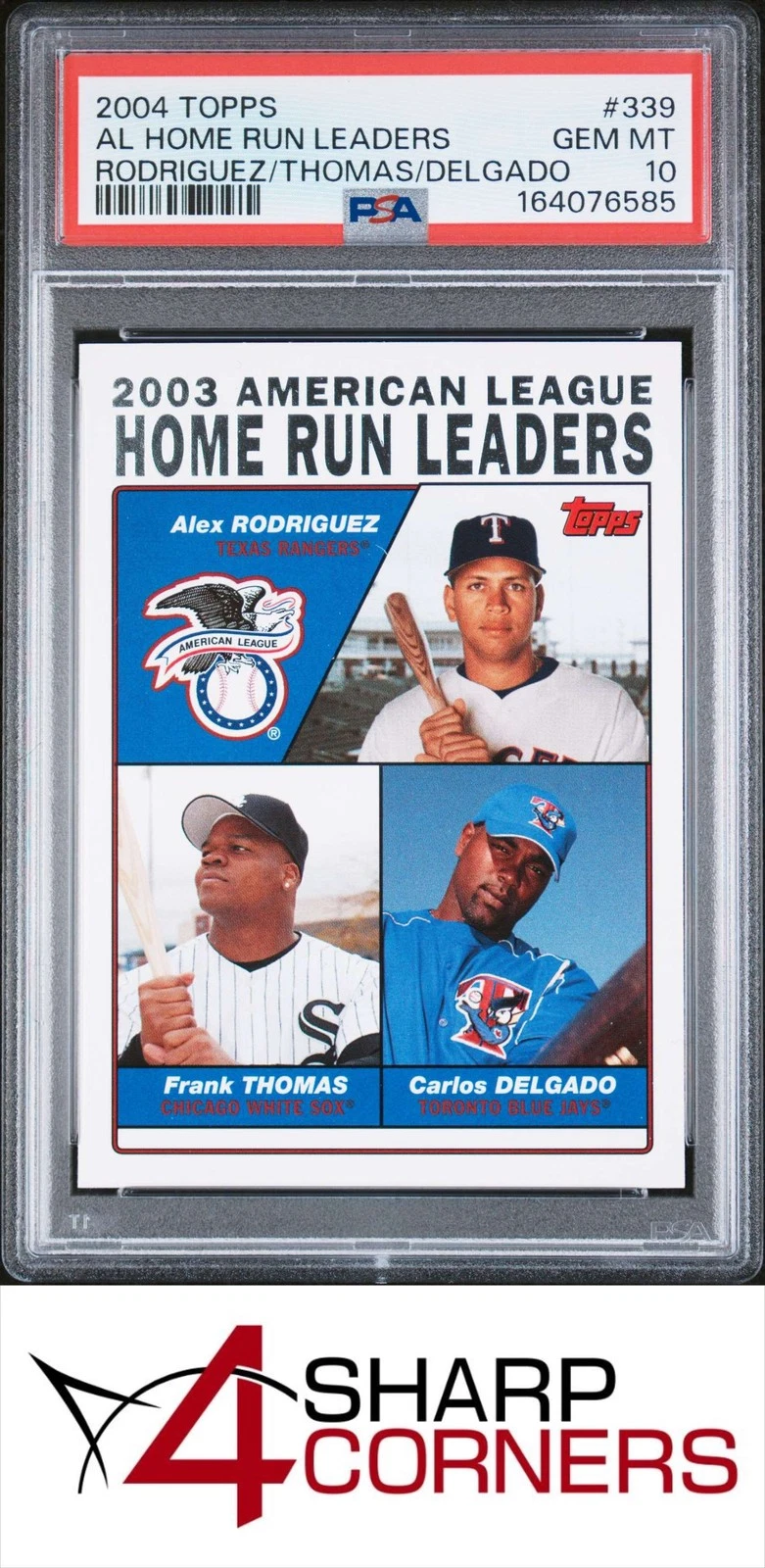 2004 Alex Rodriguez / Frank Thomas / Carlos Delgado [Gold] #339