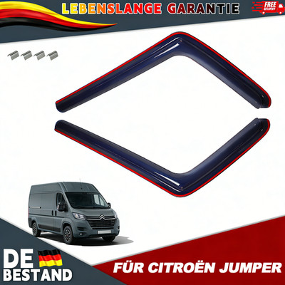 2-Tlg In-channel Für 2006-22 Citroën Jumper Windabweiser Regenabweiser Getönt
