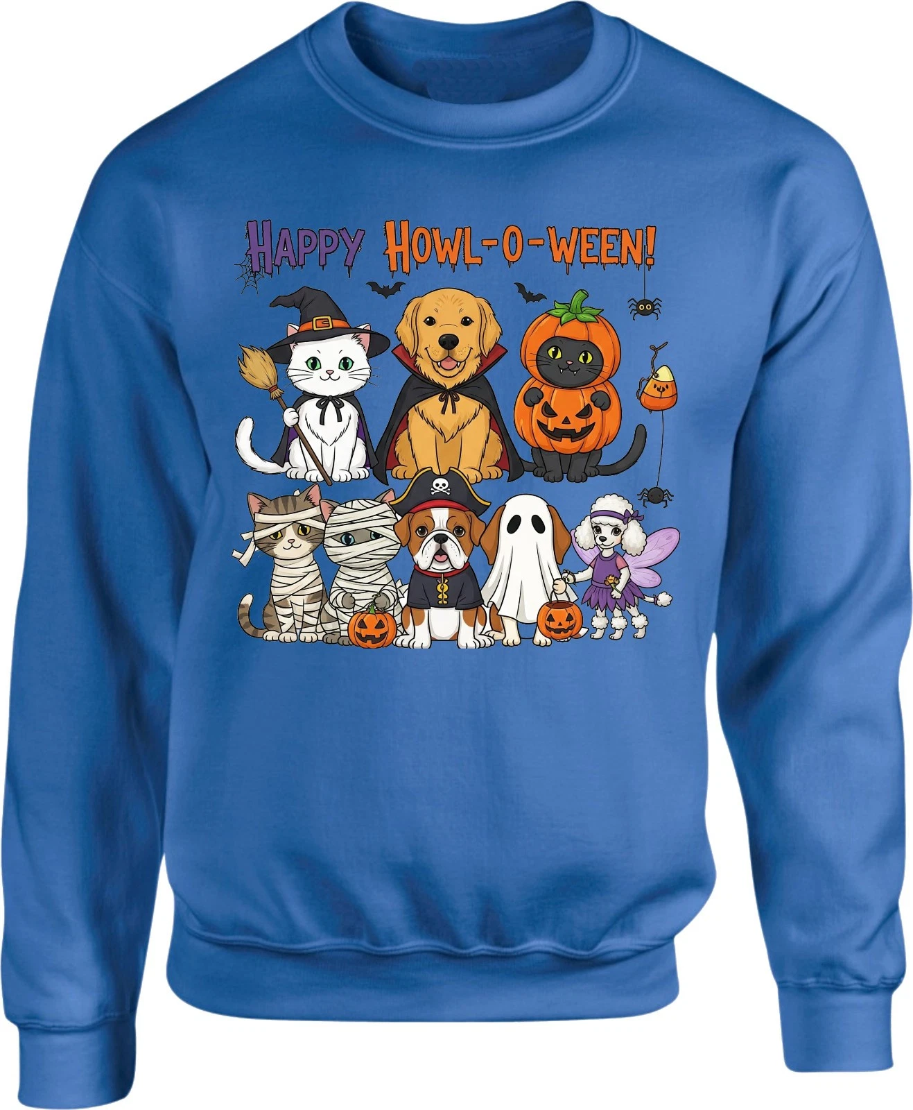 Halloween Pumpkin Jumper, Spooky Ghost Sweatshirt, Animal Halloween Sweatshirt