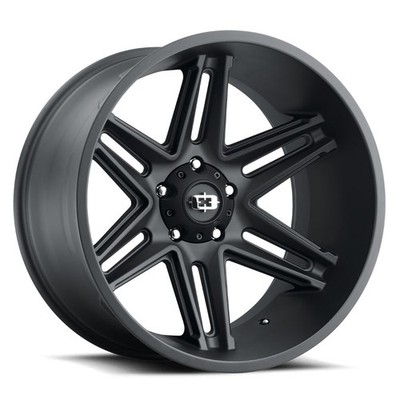 One 24x12 Vision 363 Razor 8x170 -51 Satin Black Wheel Rim 125.2