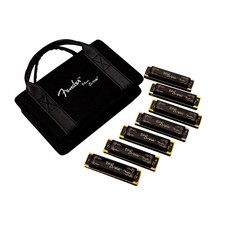 Fender Blues Deville Harmonica Set 7-Pk w/Case Keys of C, G, A, D, F, E and Bb