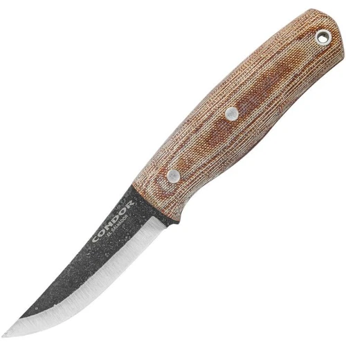 Condor Kambo Pukko Fixed Knife Steel Blade Canvas Micarta Handle - CTK3973-3.0HC