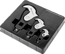 3 Piece Spring-Loaded Crowfoot Wrench Set, Adjustable Wrench, Auto Size, U