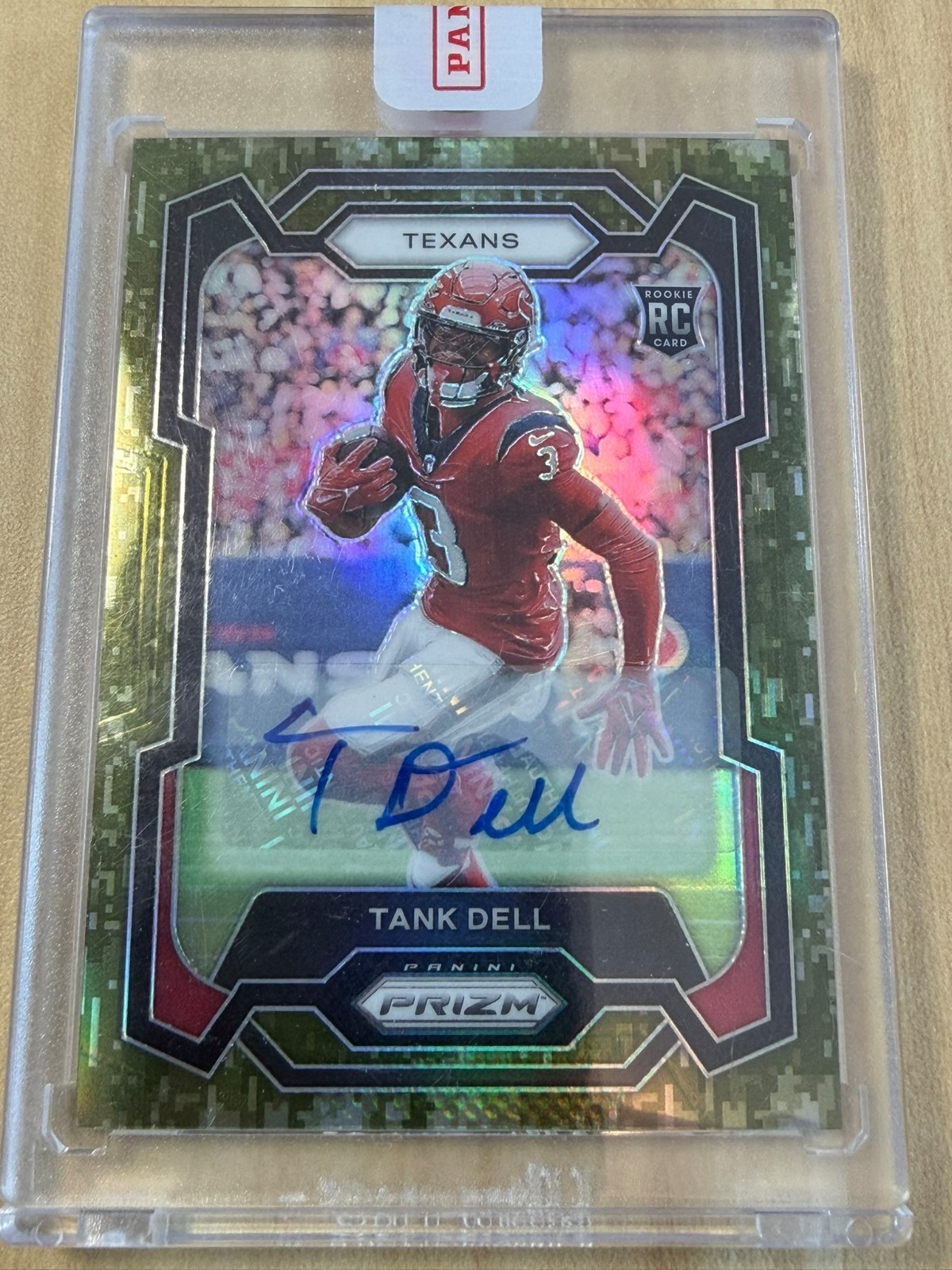 2023 Panini Prizm Tank Dell Camo Auto /25 RC #341