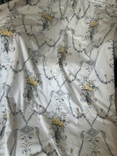 Pr Vintage Lined & Blanket Interlined Curtains Handmade in Laura Ashley Fabric 