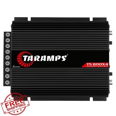 TS800x4 タランプス 4チャンネル アンプ 2Ω 800W カーアンプ Taramps TS 800x4 2 Ohm Black 800W 4 Channel Car Audio Amplifier | eBay