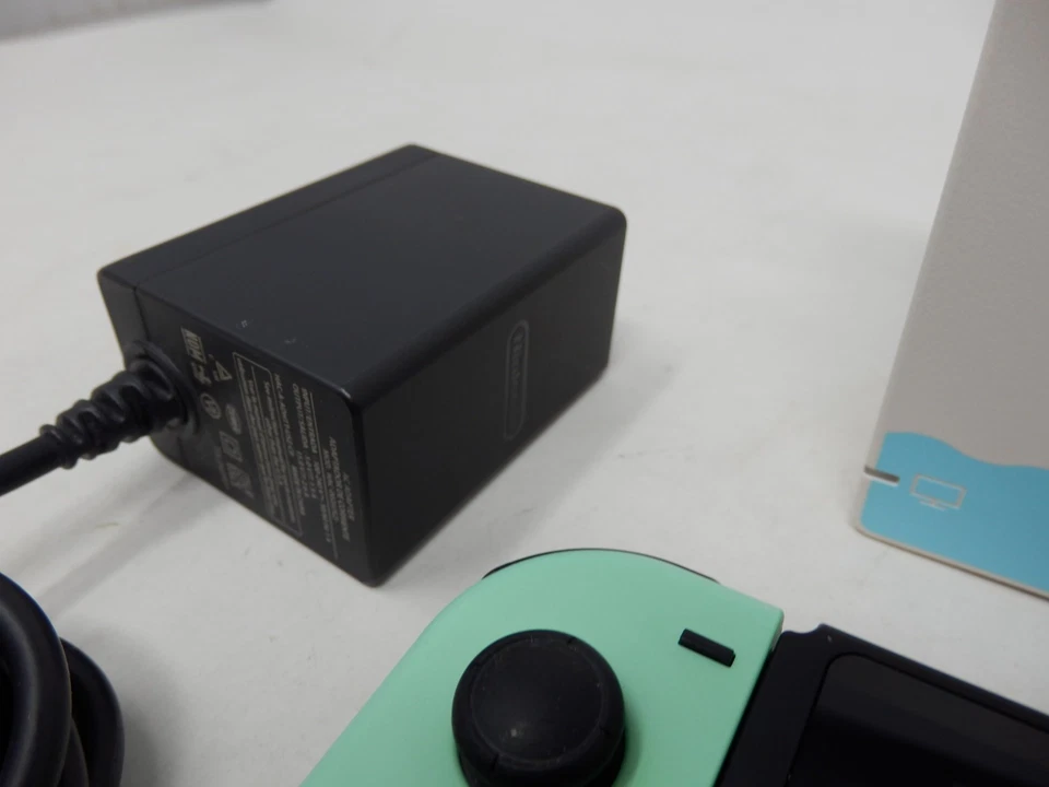 Nintendo Switch Animal Crossing Edition Bundle HAC-001 With Charger Grip Straps - Image 3 of 4