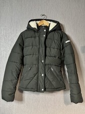 Hollister California Puffer Jacket Women’s Small Grey Coat A0015