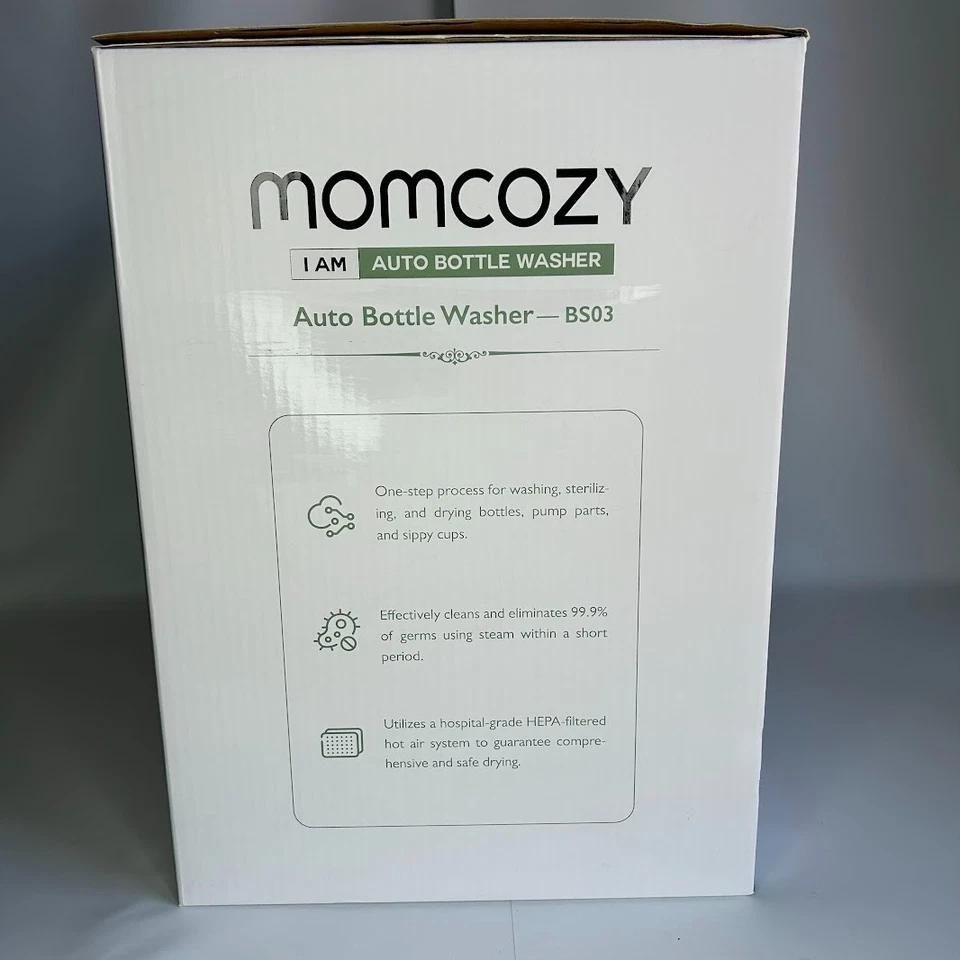 Momcozy Baby Bottle Washer Sterilizer & Dryer All in One Cleaning Auto NEW - Image 2 of 4