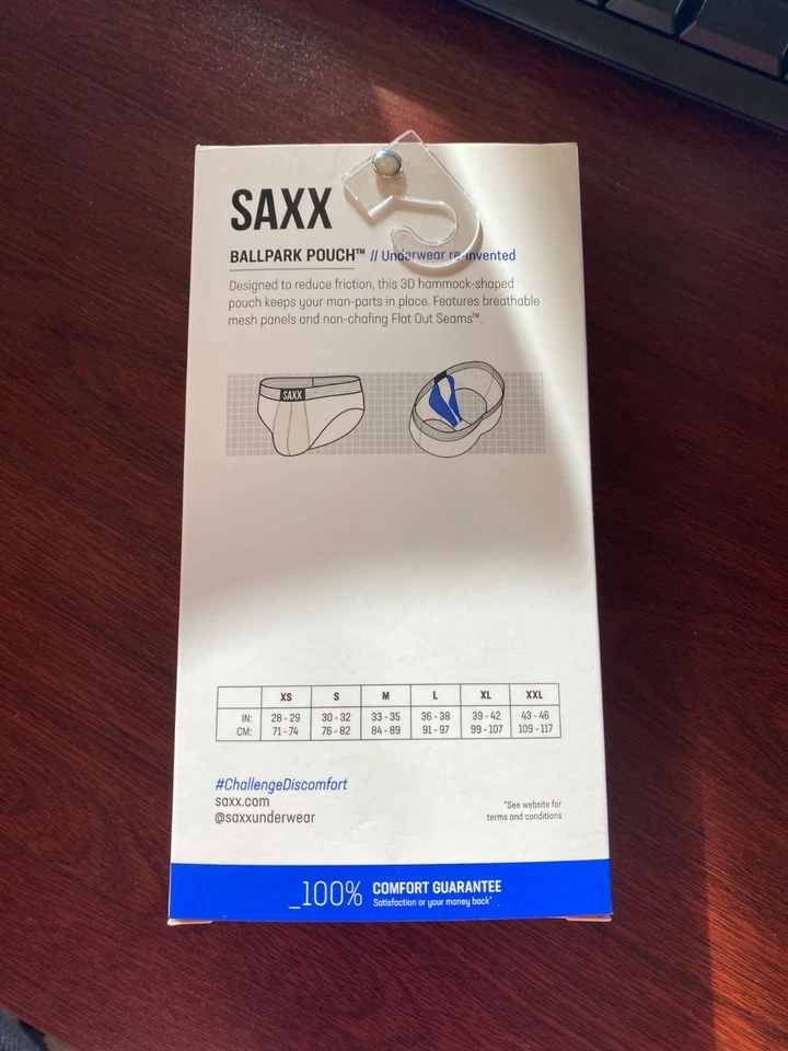 Hombres SAXX Ultra Fly Súper Suave BRIEFS "Azul Marino" XXLarge Foto 3 de 3