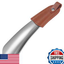 Shakico Travel Shoe Horn Metal 6.6 Long Shoe Helper Shoehorn For Men Kids And