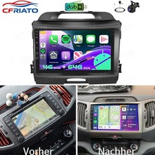 DAB+ Android 15 Für Kia Sportage 2010-16 Autoradio Carplay GPS Navi WIFI 4+64GB