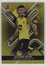 2021-22 Topps Finest Bundesliga Yellow Refractor 329/350 Giovanni Reyna #41 et6