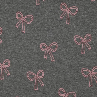 VMG-STORE Glitzer Schleife JERSEY Baumwolljersey Kinderstoff Meterware Kinder nähen JB050