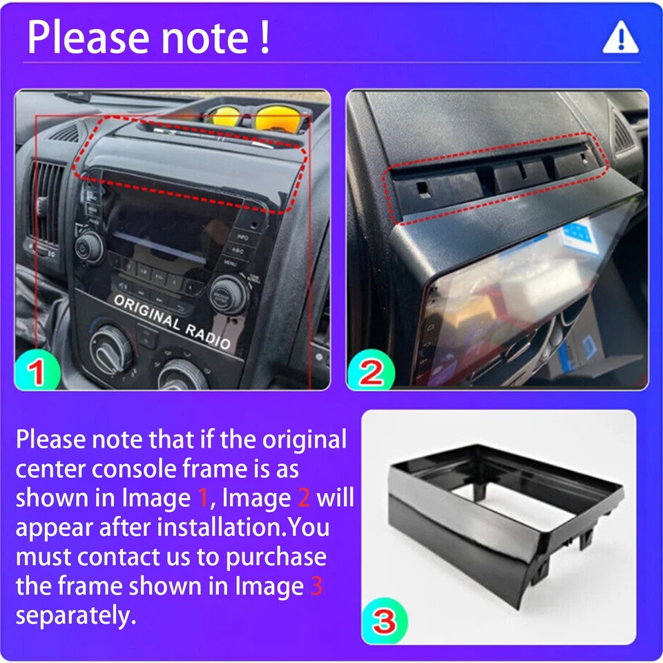 Für Fiat Ducato Citroen Jumper 64G Android 13 Autoradio Carplay GPS Navi RDS Kam - Bild 2 von 4