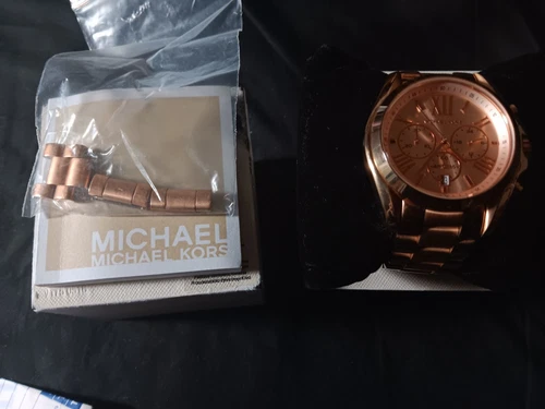 Orologio Donna Michael Kors MK5503 Bradshaw Cronografo Acciaio Inox Oro Rosa
