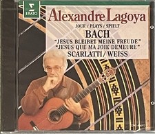 ALEXANDRE LAGOYA - Bach / Scarlatti / Weiss - CD IMPORT PROMO NEW/SEALED ERATO