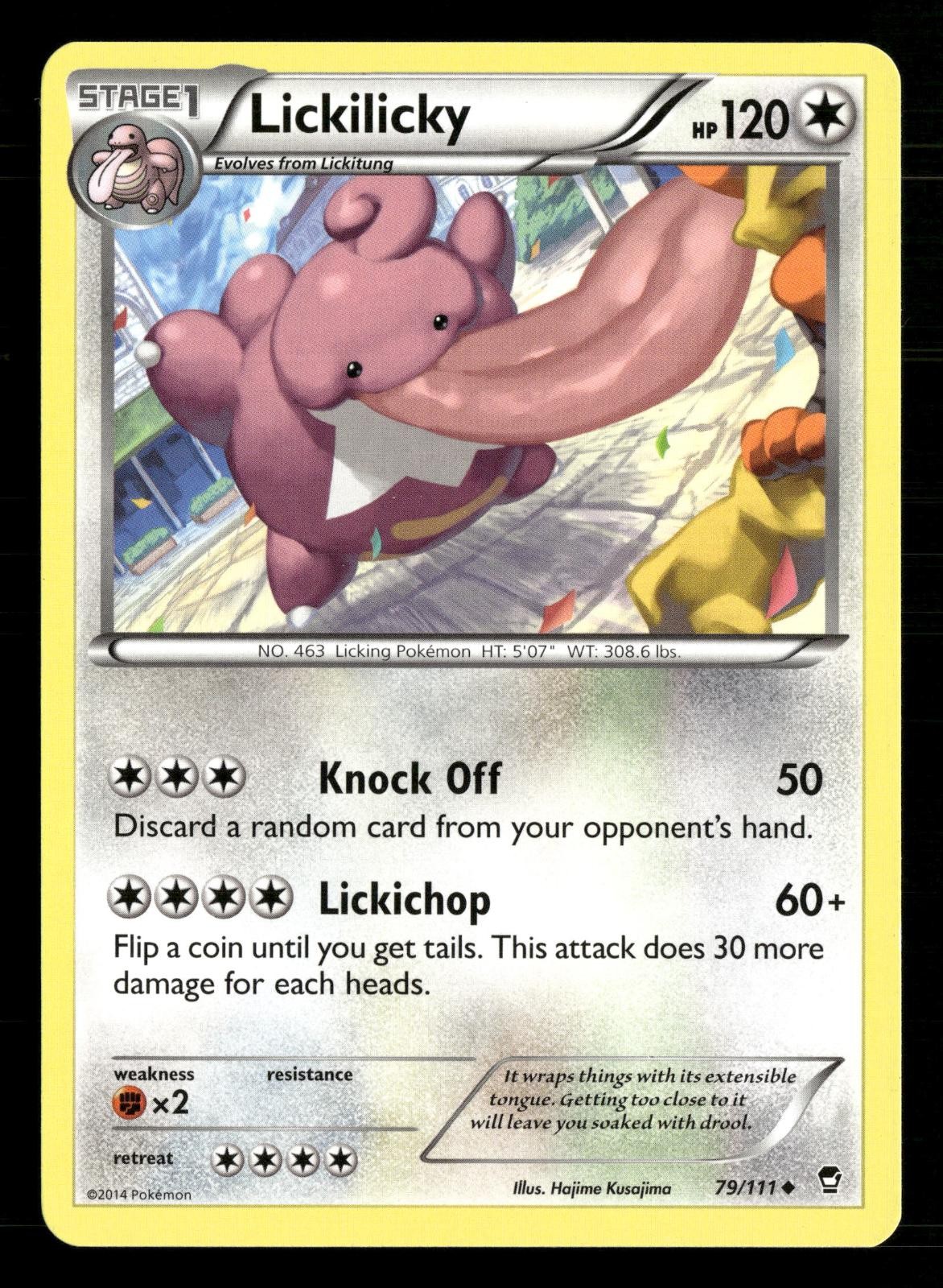 Lickilicky 79/111 Uncommon Furious Fists Pokemon Lightly Played
