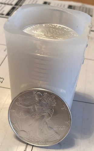 2006 - Roll of 20 $1 American Silver Eagle 1 oz Coins BU -Brilliant Uncirculated