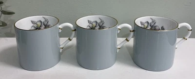 Royal Worcester Woodland Demitasse Espresso Coffee Cups Set of 3 Vintage - Image 1 of 4