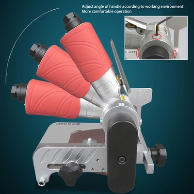 Air Belt Sander 1/4 Pneumatic Tool Multi Function Polishing Grinding Machine SET