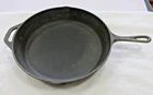 Lodge #12 SK D Cast Iron Skillet-3 Notch Heat Ring-Vintage