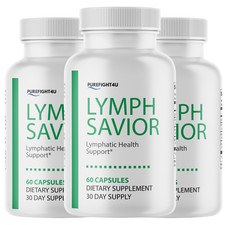 Lymph Savior Supplement Capsules for Lymphatic Health Support - 3 Bottles
