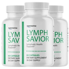 Lymph Savior Supplement Capsules for Lymphatic Health Support - 3 Bottles