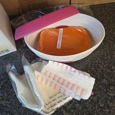 Insta Spa Wax Therapy Microwave Paraffin Bath Hand Foot Warmer Kit New With Wax