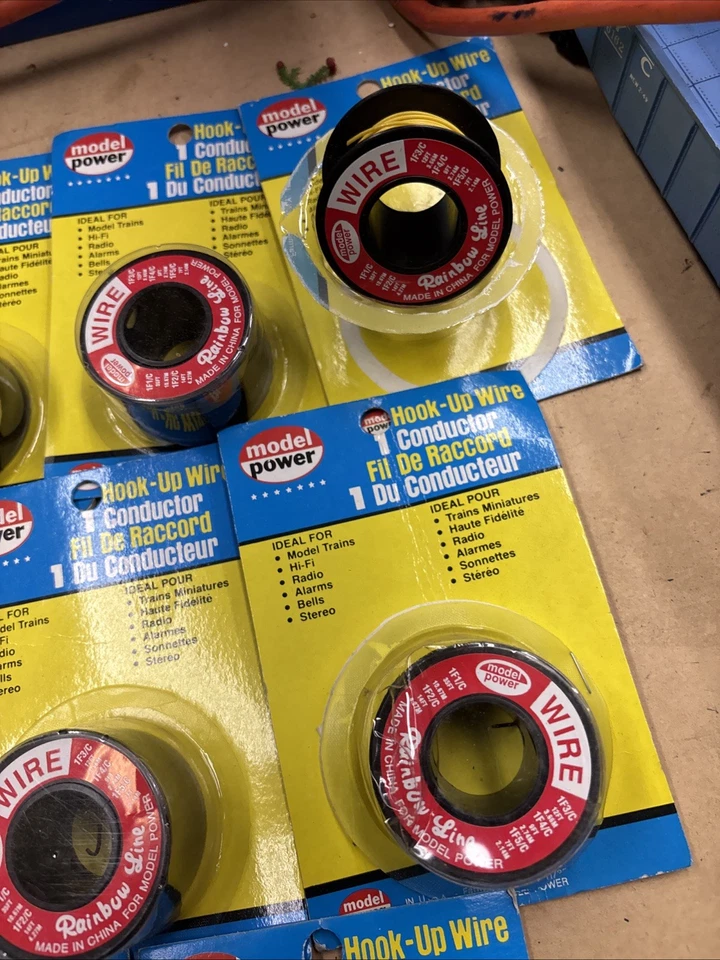 9 ROLLS Model-Power Hook-Up Wire 1 Conductor 35' Model Railroad Hook-Up Wire - Image 4 of 4